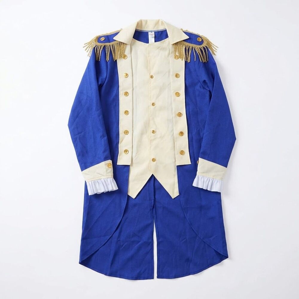 Morph Costumes Alexander Hamilton Colonial General Uniform Adult L Blue Yellow